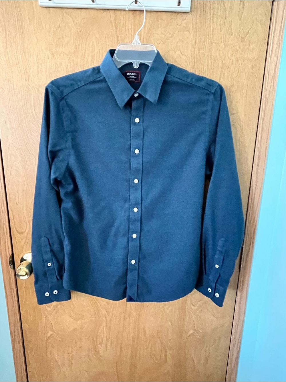 UNTUCKit “Veneto” Men's Dark Blue Button Down Long Sleeve Size Medium  EUC
